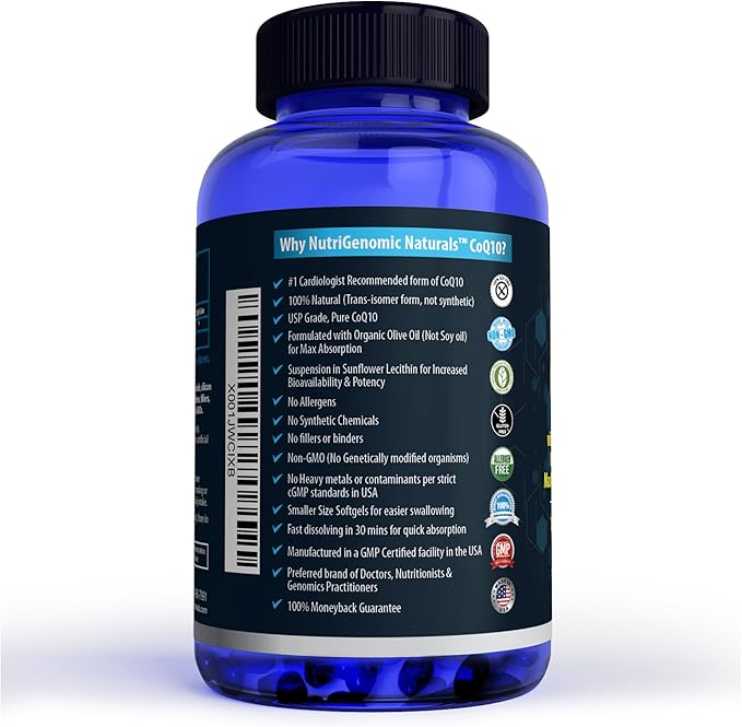CoQ10, Coenzyme Q10, HIGHEST ABSORPTION 100mg, 60 60 Softgels,