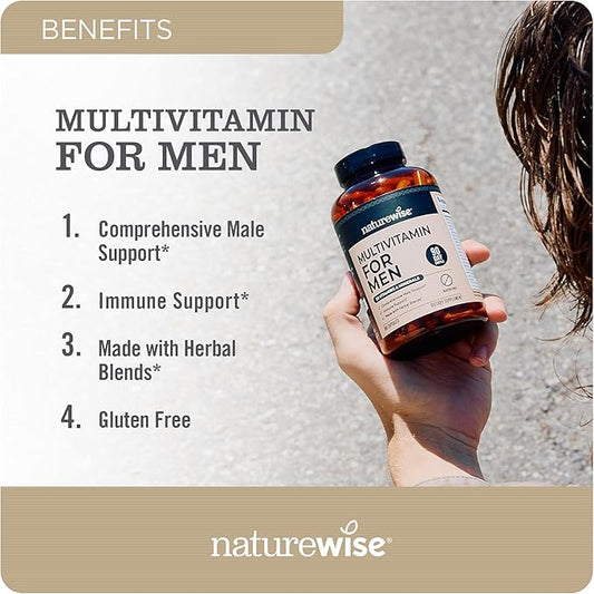 NatureWise Multivitamin for Men 180 Capsules[3-Month Capsules[3-Month Supply]