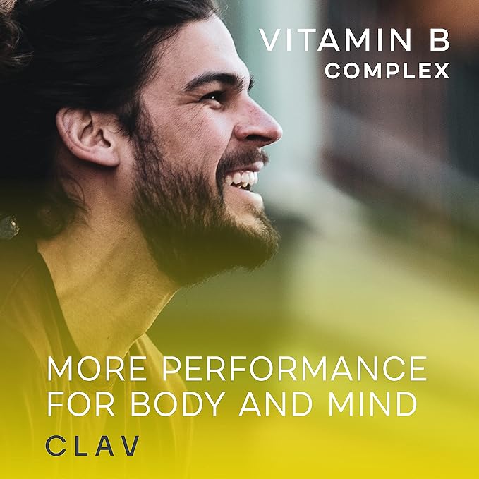 CLAV Vitamin B Complex - 120 Capsules - All 8 B Vitamins with Co-Factors Myo-Inositol & Choline - Supports Energy Metabolism - Vegan - Made in Germany
