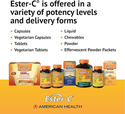 American Health Ester-C with Citrus Bioflavonoids Capsules 500 mg, 240 Count 1), 120 120 Servings
