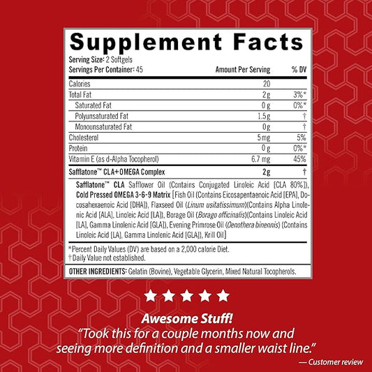 iSatori Ultra CLA 3 6 6 9 9 Safflower 90 Softgels