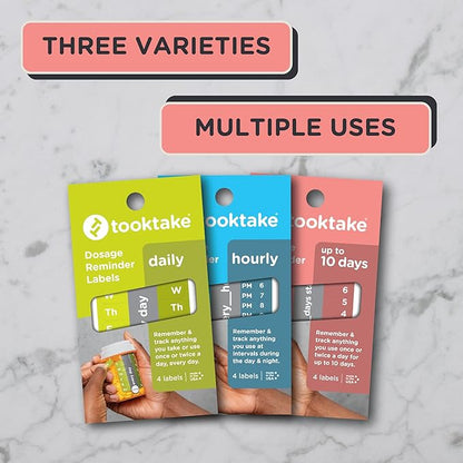 10-Day Tracking Stickers for Vitamins & Medication in All Forms,Vitamin Organizer,Easy Pill Tracker,Daily Pill Organizer,Medicine Organizer,Weekly Pill Box,7 Day Week, AM/PM, Day & Night