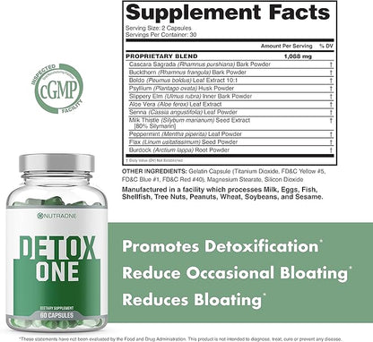 NutraOne DetoxOne 30 Day Extra Strength