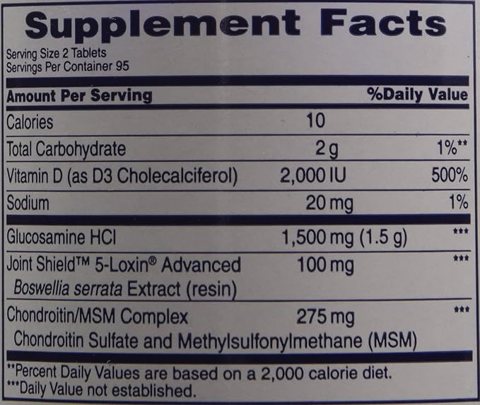 Osteo Bi-Flex Triple Strength Glucosamine Chondroitin 190 Caplets