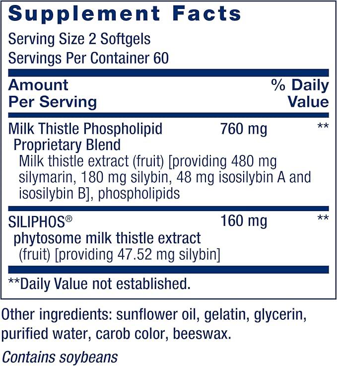 Life Extension Advanced Milk Thistle 120 30 Softgels