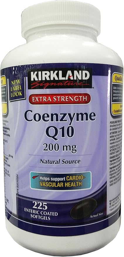 Kirkland Signature Coenzyme Q10 Natural Source 200 Mg, 225 Softgels