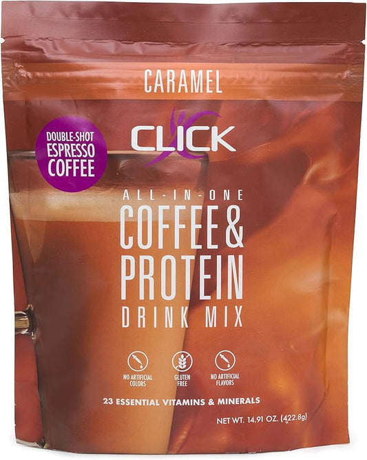 Click Coffee Protein Powder 16g Protein 23 Essential 150mg Caffeine