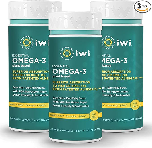Iwi Life Omega-3 Essential, 90 Softgels (90 Servings), 3 with