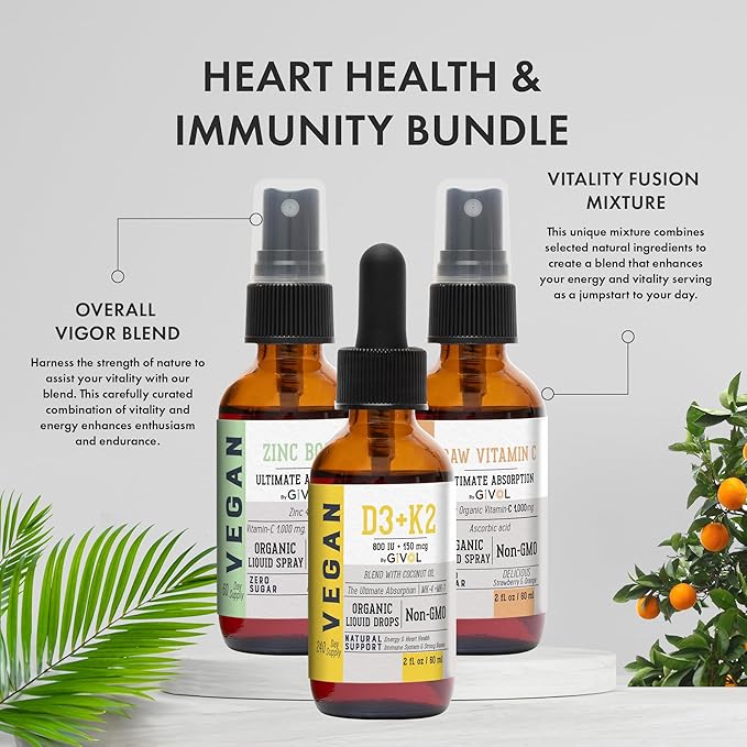 Immunity Support Pack D3 & K2 Liquid, 180 Days