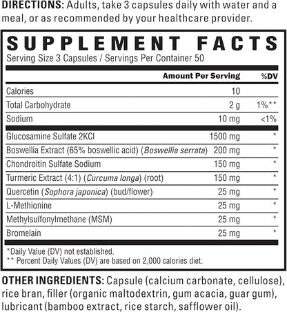 U.S. Doctors' Clinical Glucosamine Chondroitin [50 Day 150 Count]