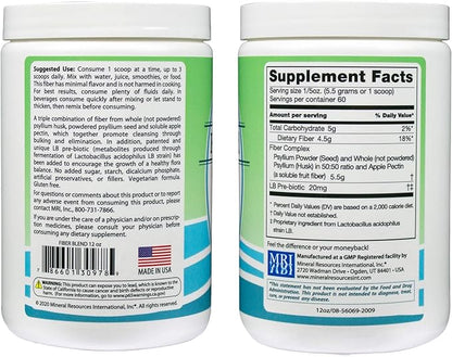 Anderson Fiber Blend with LB Prebiotic, 12 Ounces