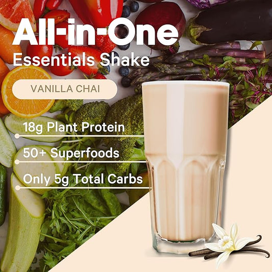 All-in-One Meal Replacement Powder by LyfeFuel 50+ Organic 24 Vegan