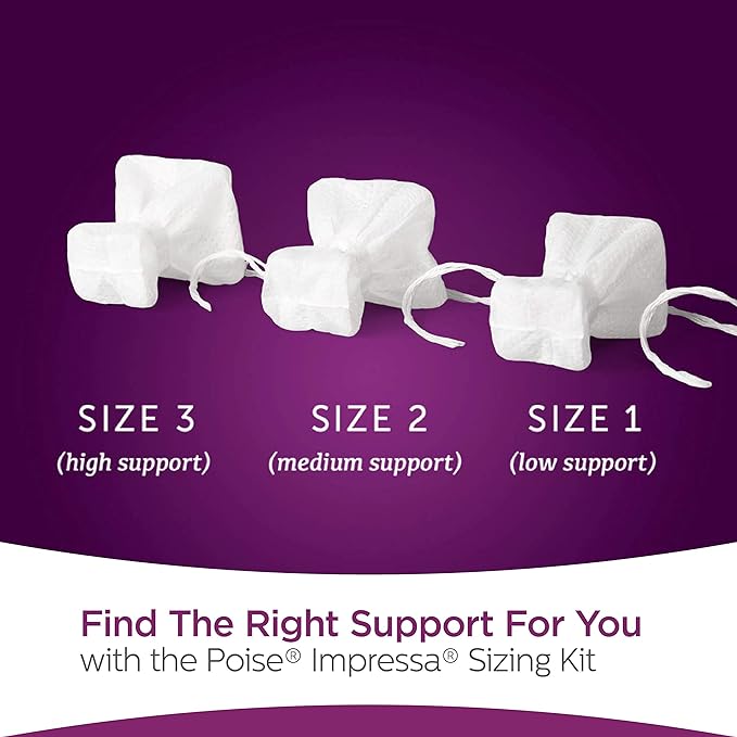 Poise Impressa Incontinence Bladder Support 3, 8 8 Count
