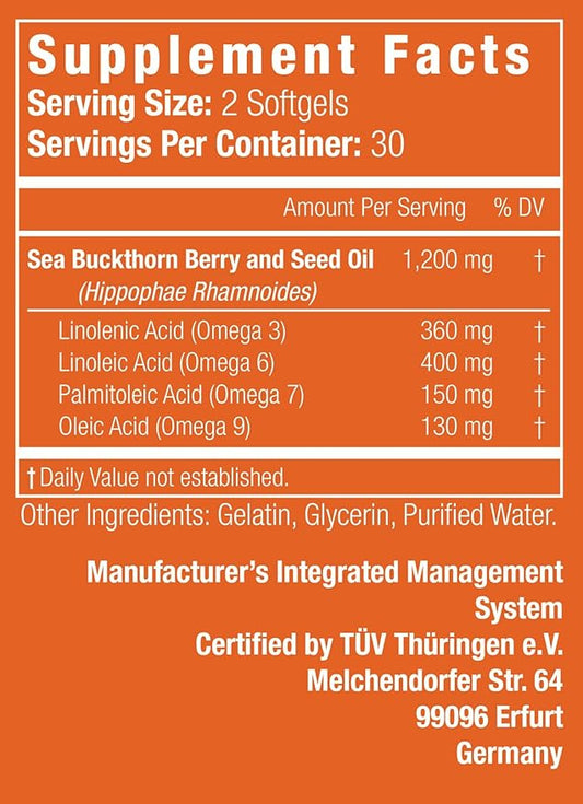 Nattura Complete Omega 3-6-7-9, Pure Sea 1,200mg - 2 Bottles