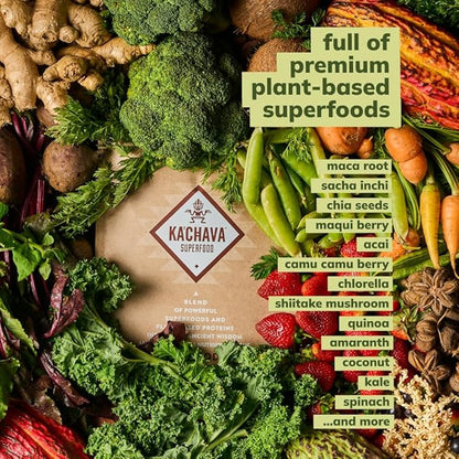 Ka’Chava All-In-One Nutrition Shake Blend, Matcha, 85+ Superfoods, 26 Vitamins 25g Plant-Based 2lb