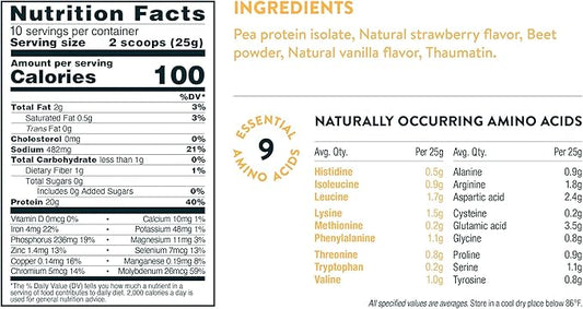 Nuzest - Vegan Pea Protein Powder 10 Servings, 8.8 oz