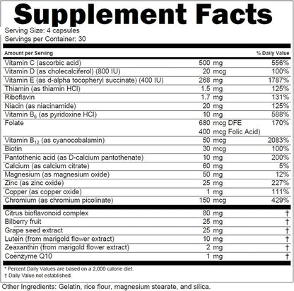Doctor's Advantage Macular Shield Areds 2 120 Count