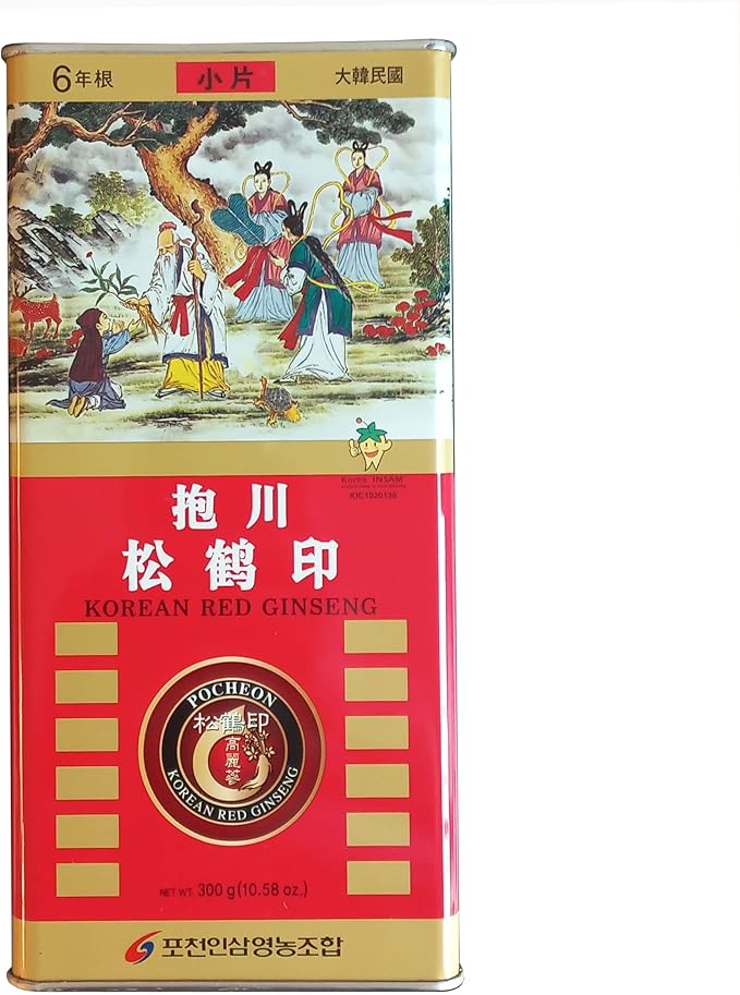 Pocheon 300g Korean Canned Dried Panax 6 Years 300-Small (34 (34 Roots),
