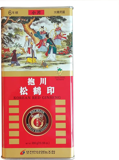 Pocheon 300g Korean Canned Dried Panax 6 Years 300-Small (34 (34 Roots),
