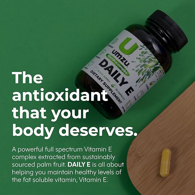 UMZU Daily E Vitamin E Capsules 100% of (30 Days 30 Capsules)
