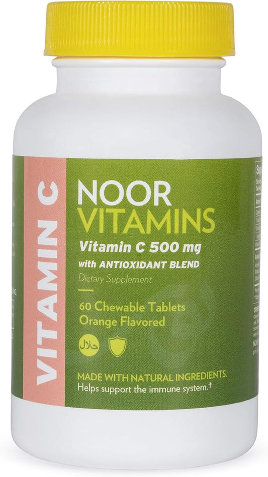Noor Vitamins 500 MG Halal Vitamin 60 Orange 2 Month