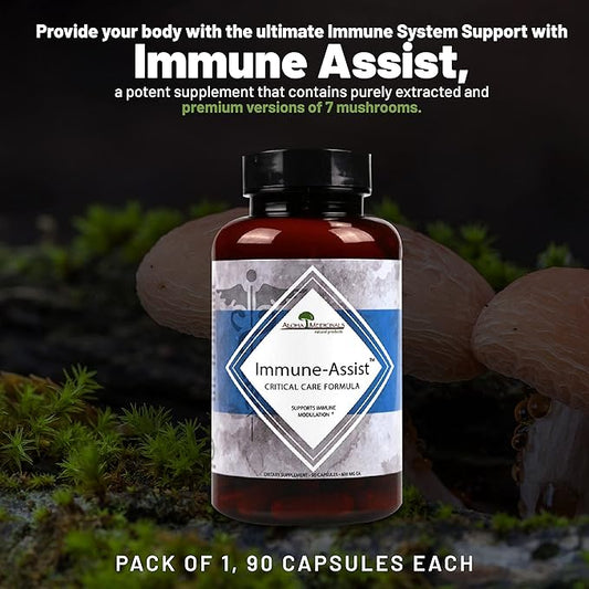Immune Assist Critical Care Formula, Organic 7 Mushroom 1, 90 90 Capsules