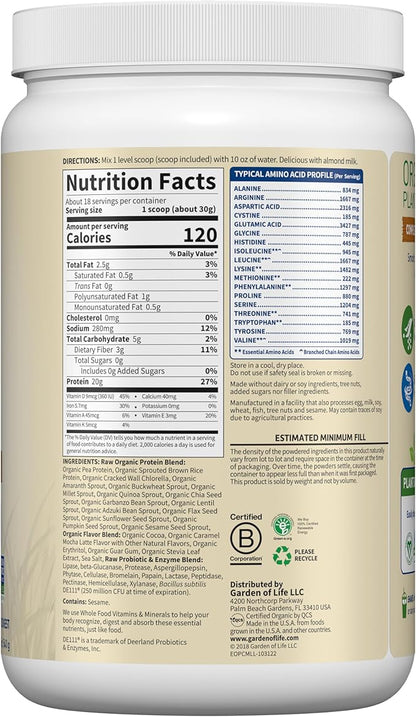 Garden of Life Vegan Protein Powder 20g Plant