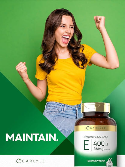 Carlyle Vitamin E 400 IU Softgels 250 Count