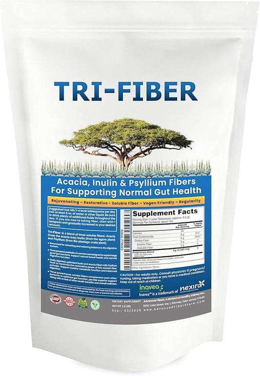 Kidney Restore Tri-Fiber Organic Soluble Fiber 3-in-1 Soluble 2.5 lbs (40oz)
