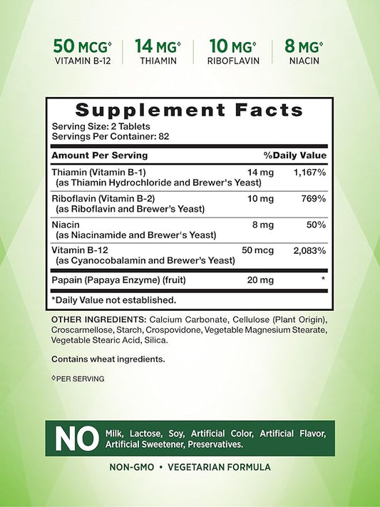 Nature's Truth Vitamin B Complex B12 | 165 Tablets