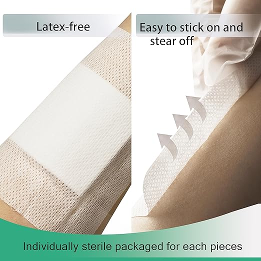 4X10, 4X12, 4X14 Inches Large Sterile 8PCS for QICHUANG(101214Mixed Size- C24)