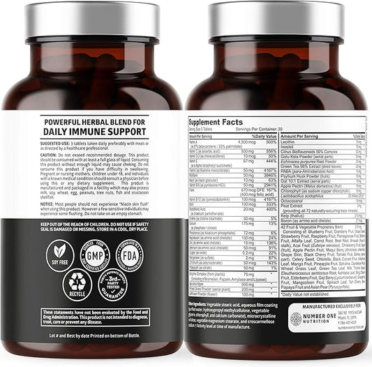 N1N Premium Plant Based Multivitamin [86 90 Tablets