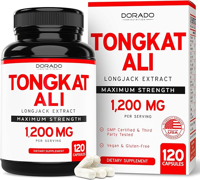 Tongkat Ali For Men (Longjack) Eurycoma 1200mg per (120 Capsules)
