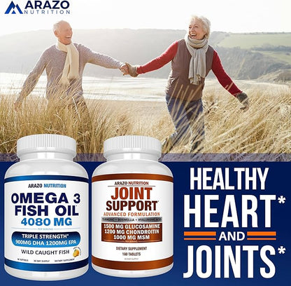 Arazo Nutrition Wild Caught Omega 3 90 Soft 4,080mg High 1200mg DHA 900mg Lemon