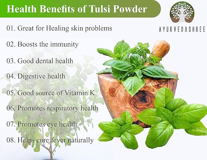 Tulsi Powder Holy Basil Powder 100 Gm