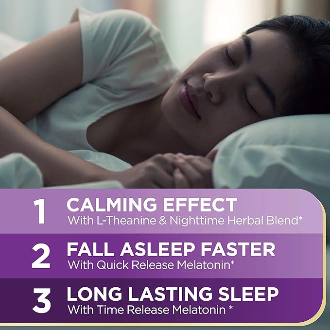 Nature's Bounty Melatonin, Sleep3 Maximum Strength 100% Drug 10mg, 30 30 Tri-Layered
