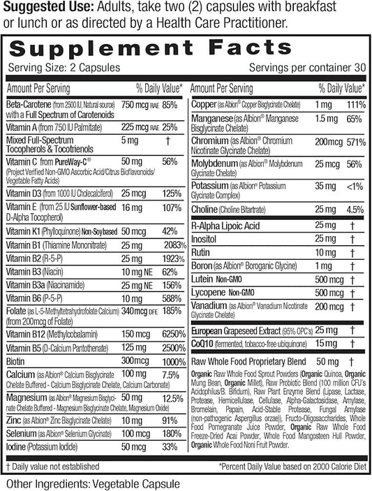 EMERALD LABS Complete Premium Multi 60 Vegetable (30-Day Supply)