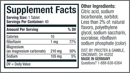 VOOST, Magnesium, Supports Bone Health and Muscle Health, Effervescent Vitamin Drink Tablet, No Sugar + Low Calorie Vitamin Supplement Blend, Lemon Lime Flavor, 40 Count