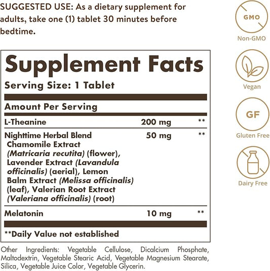 Solgar Triple Action Sleep, 60 Tri-Layer Tablets 60 Servings