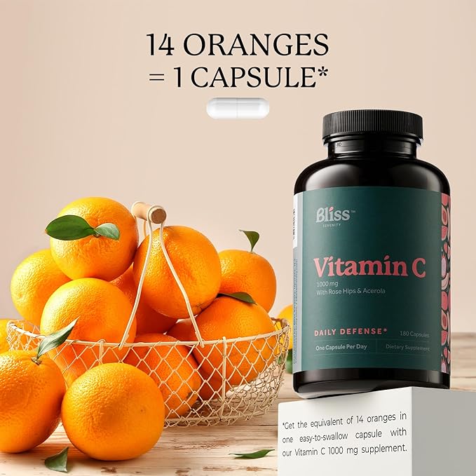 Vitamin C 1000mg 180 VegCaps.
