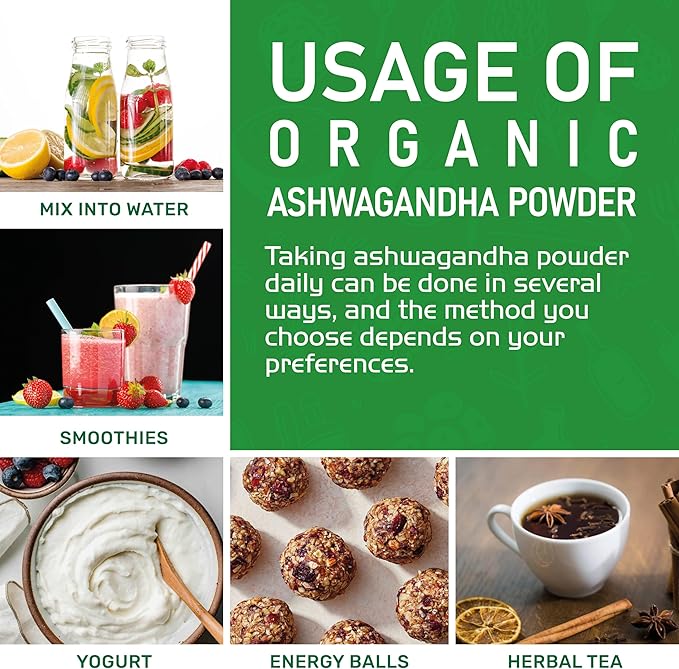 Jiva Organics Ashwagandha Root Powder 1.25 (20oz) -