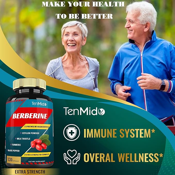 Berberine Extract Capsules 4250mg, 4 Months
