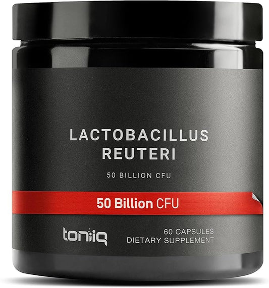 Toniiq 50 Billion CFU Lactobacillus Reuteri 50mg per 60 Vegetarian 60 Servings