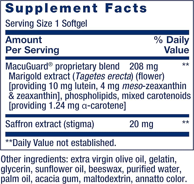 Life Extension MacuGuard Eye Health Supplement