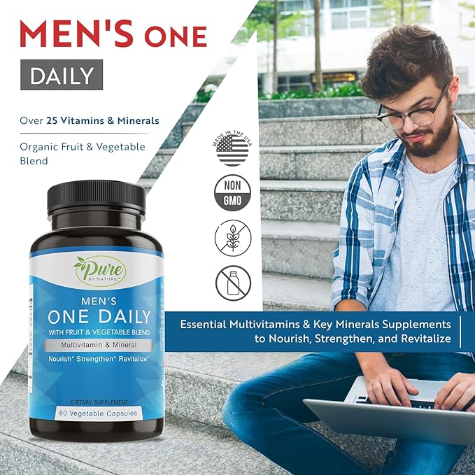 Pure By Nature One-Daily Multivitamin 60 Veggie
