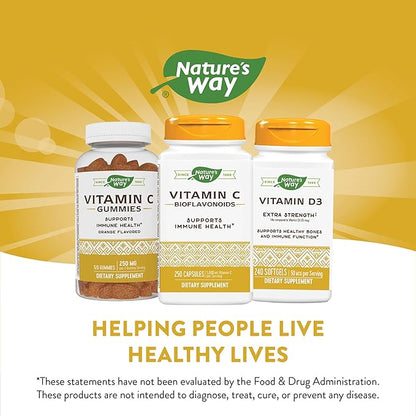 Nature's Way Vitamin C with Bioflavonoids, 1000 mg 250 Capsules