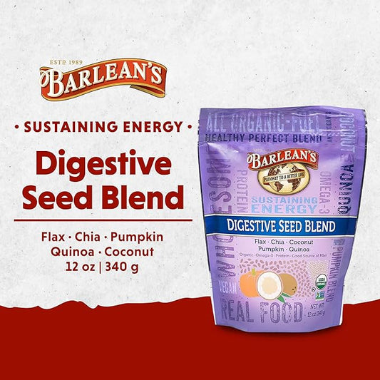 Barlean's Organic Digestive Seed Blend Fiber 3 & 12 oz