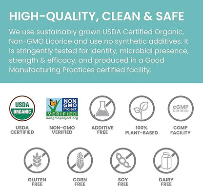 Himalaya Organic Licorice Root Herbal Supplement, 60 Plant-Based 2 Pack