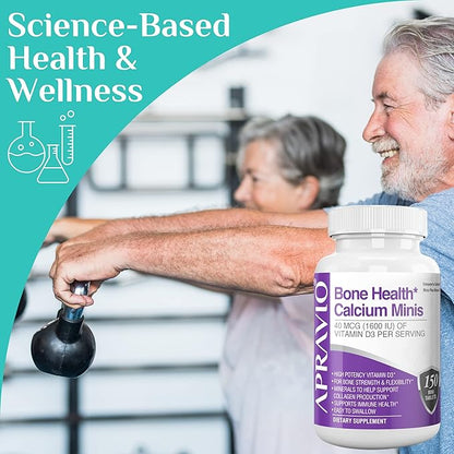 Bone Health Calcium Minis Tablets, Calcium D3, Magnesium, Health,150ct