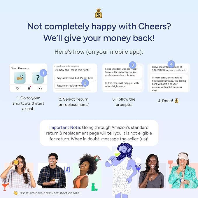 Cheers Hydrate | Oral Rehydration Solution | Electrolytes for Rapid Hydration After Drinking | Lemon Lime Flavor | 12 Servings | Electrolyte Supplement with Sodium, Potassium, Glucose